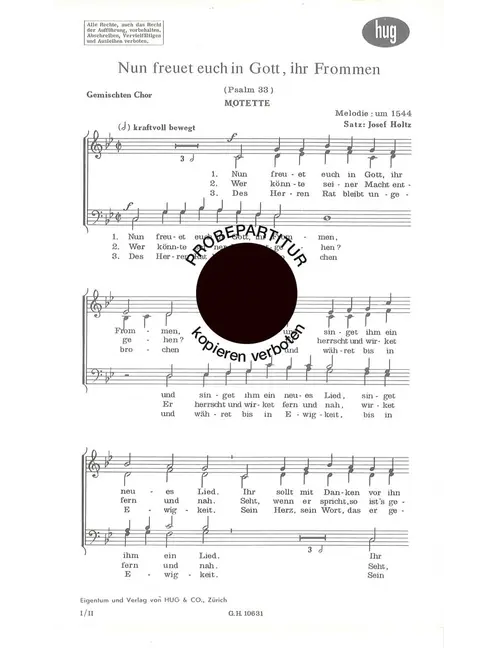 Nun freuet euch in Gott